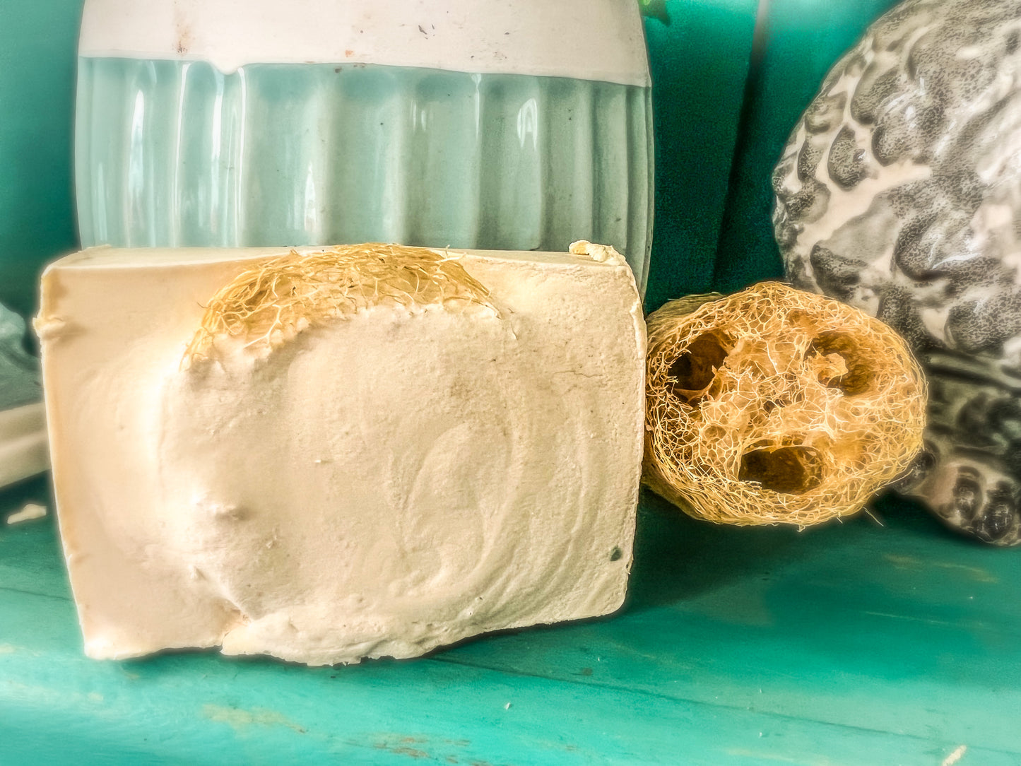 Natural Loofa Honey Oat Goat Milk Soap